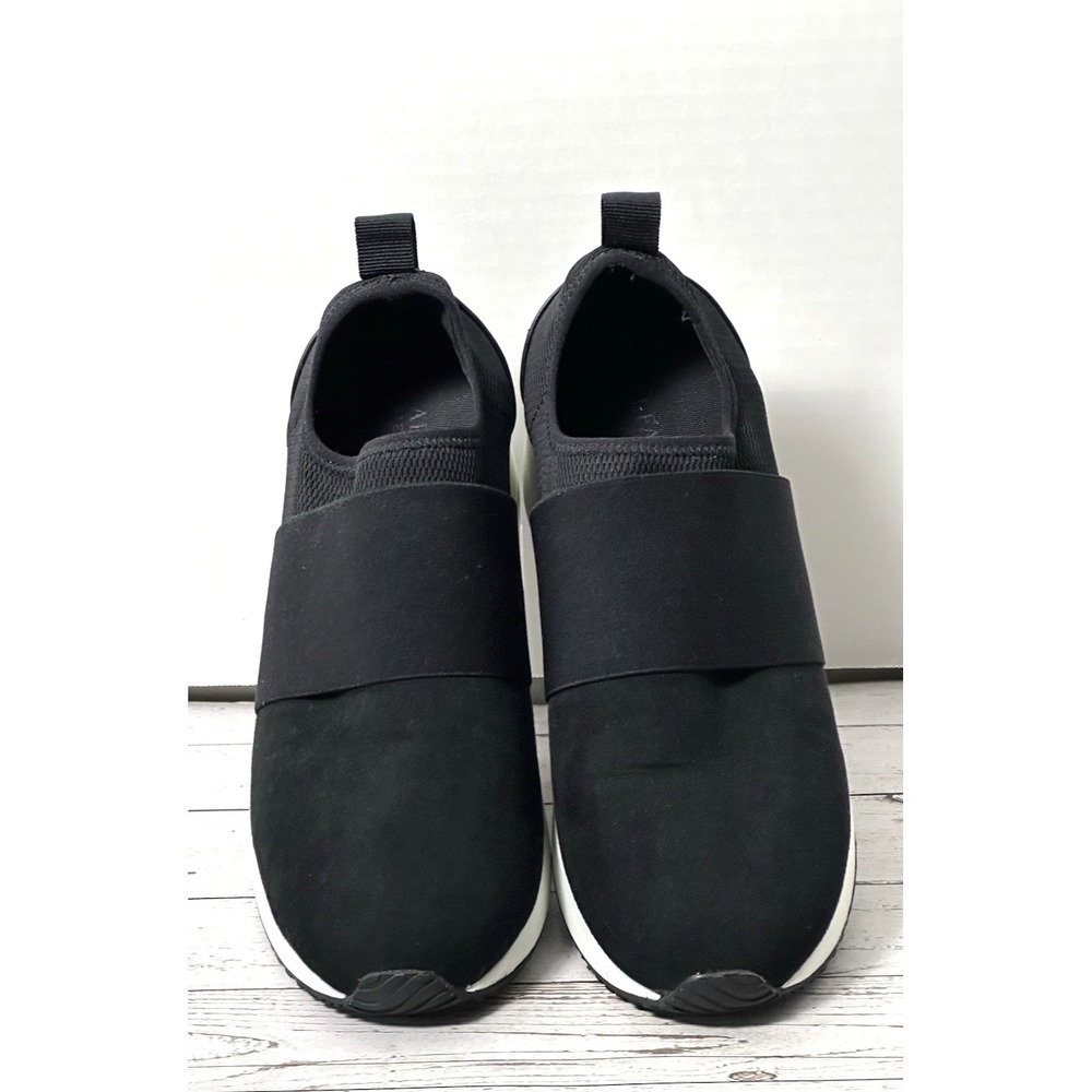 Alfani Step‎ In Flex Sneakers Black Pull-on Size 8.5 Women's Black Sneakers